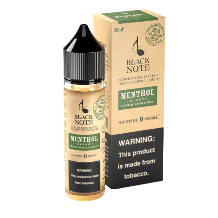 black note menthol (fresh, balanced & crisp) 60ml black note menthol (fresh, balanced & crisp) 60ml